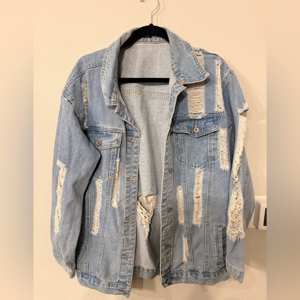 Distressed Denim Jacket